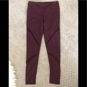 Maroon workout pants